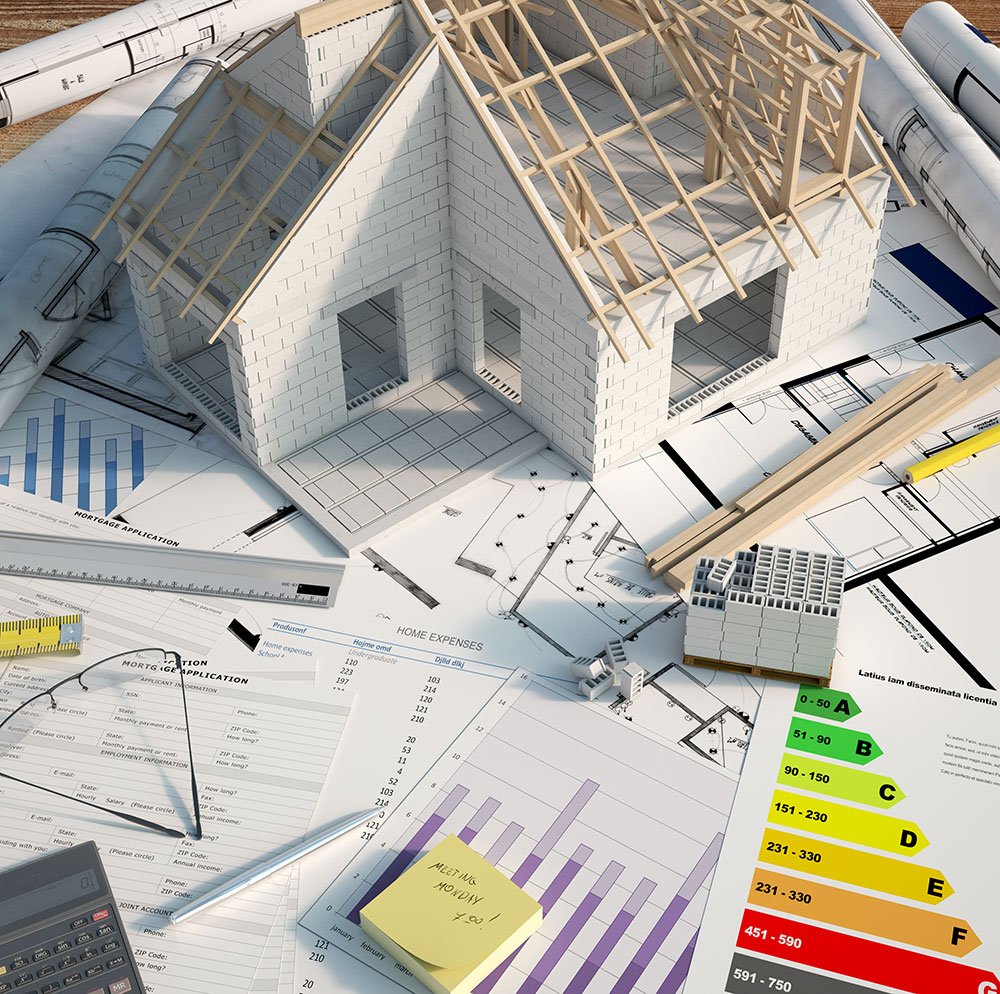 house construction graphic image